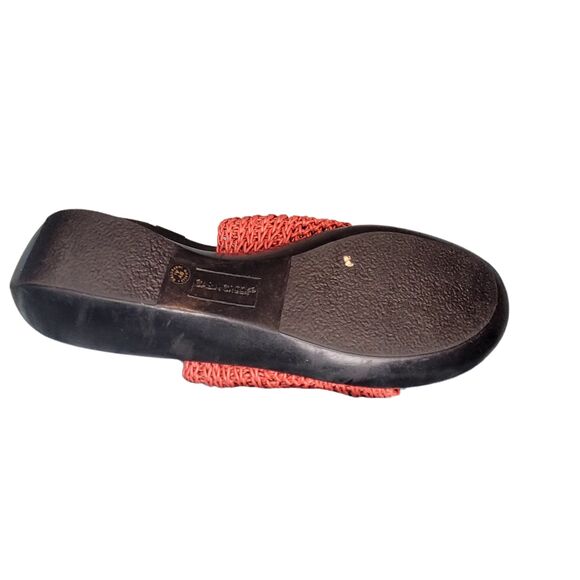 Cabin Creek Burnt Red Slip On Sandal 1-3.4" heel Man Made Upper Womens Shoes 7M - Picture 6 of 6